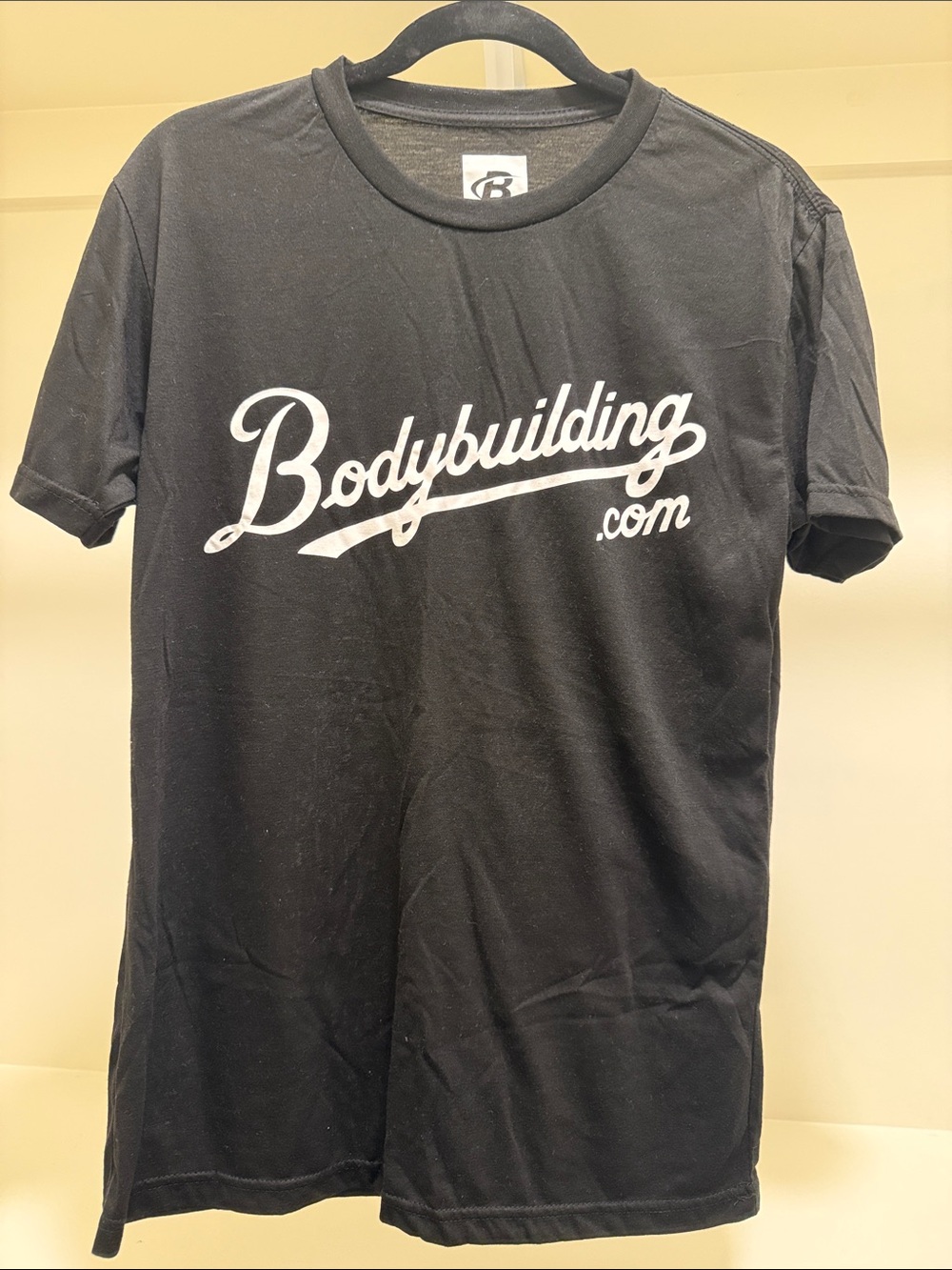 Bodybuilding.com Men's Black Logo Short-Sleeve Tee